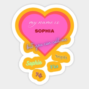 Sophia Sticker